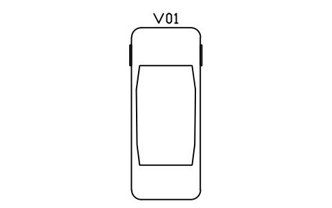 Preview of the Car, sedan symbol, block ARCH_CAR