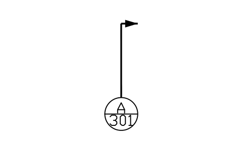 Preview of the Section mark symbol, block ARCH_MARK_SECTION