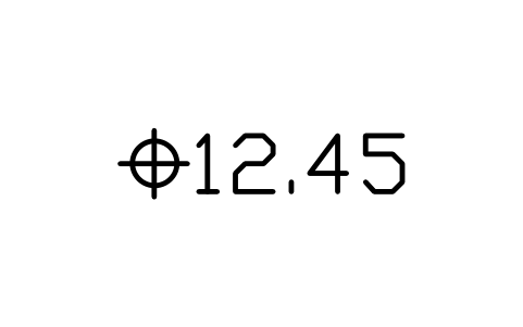 Preview of the Spot elevation symbol, block ARCH_MARK_SPOT
