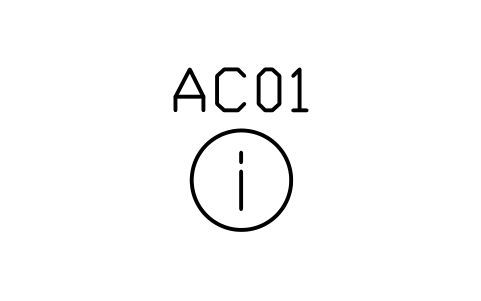 Preview of the Sign, information point symbol, block ARCH_SIGN_INFORMATION