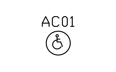 Preview of the Sign, WC accessible symbol, block ARCH_SIGN_WC_ACCESSIBLE