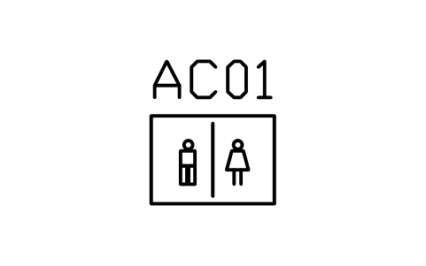 Preview of the Sign, WC unisex symbol, block ARCH_SIGN_WC_UNISEX