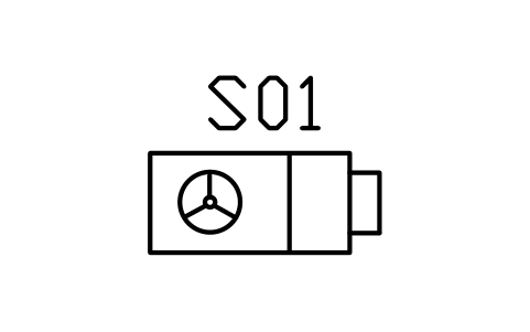 Preview of the Fan coil unit, ceiling ducted symbol, block ARCH_SVC_FCU_DUCTED