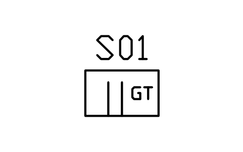 Preview of the Grease trap symbol, block ARCH_SVC_GREASE_TRAP
