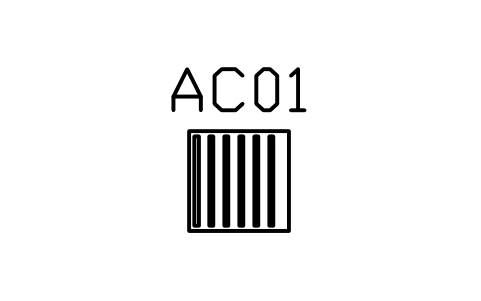 Preview of the Tactile paving, guidance (bars) symbol, block ARCH_TACTILE_GUIDANCE