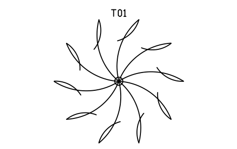 Preview of the Tree, palm symbol, block ARCH_TREE_PALM