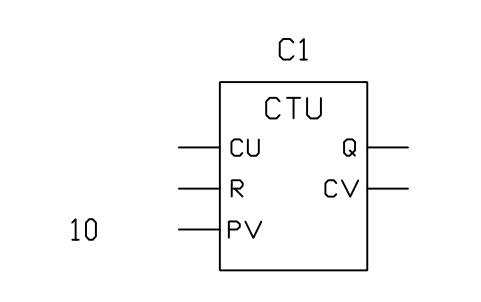 Vorschau des Symbols CTU, up counter, Block PLC_FB_CTU