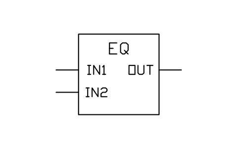 Vorschau des Symbols EQ, compare equal, Block PLC_FB_EQ