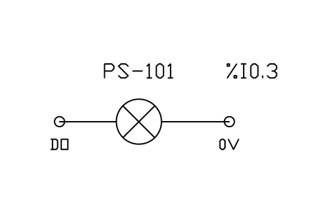 Vorschau des Symbols Pilot lamp from output, Block PLC_FIELD_LAMP