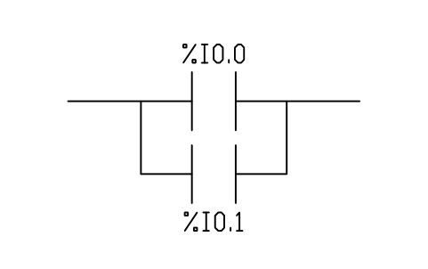 Vorschau des Symbols Two contacts in parallel (OR), Block PLC_LD_PARALLEL