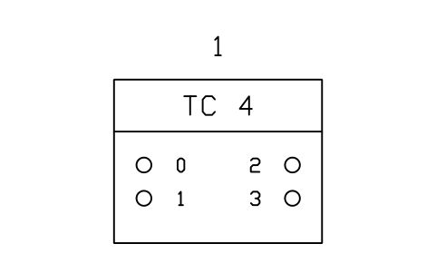 Vorschau des Symbols Thermocouple input module, 4 channels, Block PLC_MOD_TC4