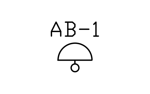 Preview of the Alarm bell symbol, block PLF_ALM_BELL
