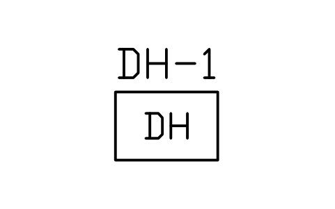 Preview of the Door holder / release symbol, block PLF_ALM_DOOR_HOLD