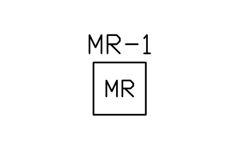 Preview of the Manual release station symbol, block PLF_ALM_RELEASE
