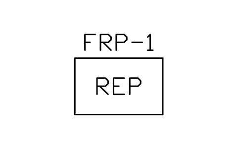 Preview of the Repeater panel symbol, block PLF_ALM_REPEATER