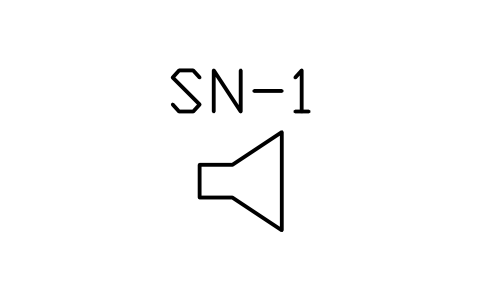 Preview of the Sounder symbol, block PLF_ALM_SOUNDER