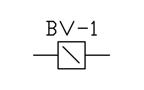 Preview of the Backwater valve symbol, block PLF_BACKWATER