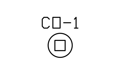 Preview of the Cleanout, floor symbol, block PLF_CLEANOUT_FLOOR