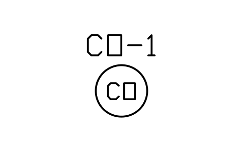 Preview of the CO detector symbol, block PLF_DET_CO