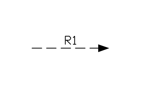 Preview of the Escape route symbol, block PLF_ESC_ROUTE
