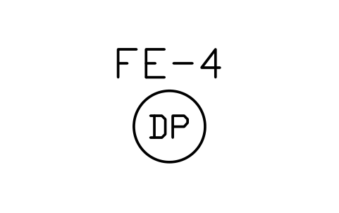 Preview of the Extinguisher, dry powder symbol, block PLF_EXT_POWDER