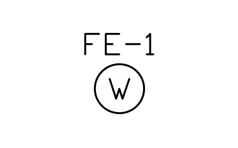 Preview of the Extinguisher, water symbol, block PLF_EXT_WATER