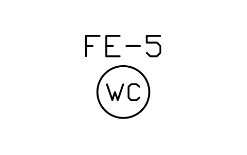 Preview of the Extinguisher, wet chemical symbol, block PLF_EXT_WETCHEM