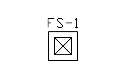 Preview of the Floor sink symbol, block PLF_FLOOR_SINK