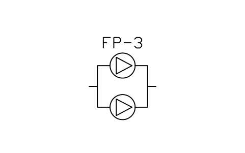 Preview of the Fire pump set (duty / standby) symbol, block PLF_FPUMP_SET