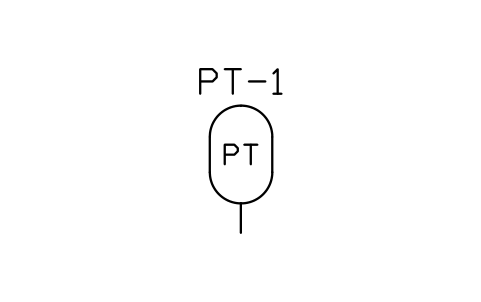 Preview of the Pressure tank, fire symbol, block PLF_FTANK_PRESSURE