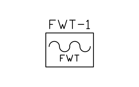 Preview of the Fire water tank symbol, block PLF_FTANK_WATER