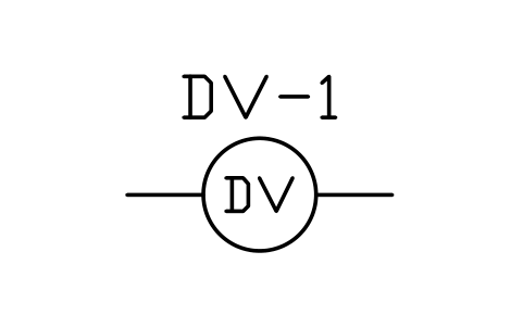 Preview of the Deluge valve symbol, block PLF_FV_DELUGE