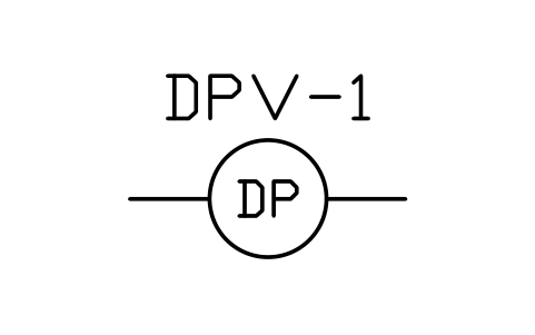 Preview of the Dry pipe valve symbol, block PLF_FV_DRY