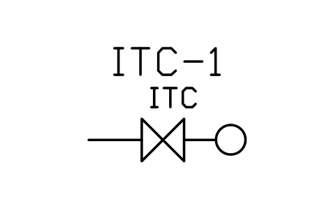 Preview of the Inspector's test connection symbol, block PLF_FV_ITC