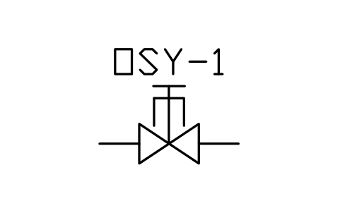 Preview of the Gate valve, OS&Y symbol, block PLF_FV_OSY