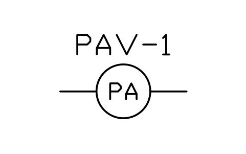 Preview of the Pre-action valve symbol, block PLF_FV_PREACTION