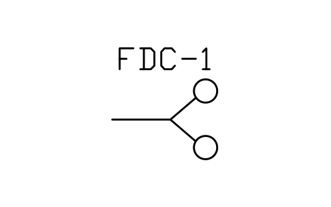 Preview of the Siamese connection (FDC) symbol, block PLF_FV_SIAMESE