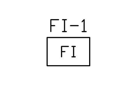 Preview of the Foam inlet symbol, block PLF_HYD_FOAM