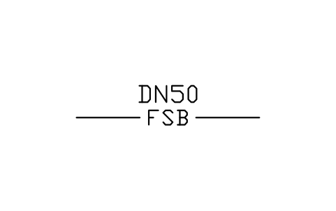 Preview of the Sprinkler branch symbol, block PLF_LINE_FSB