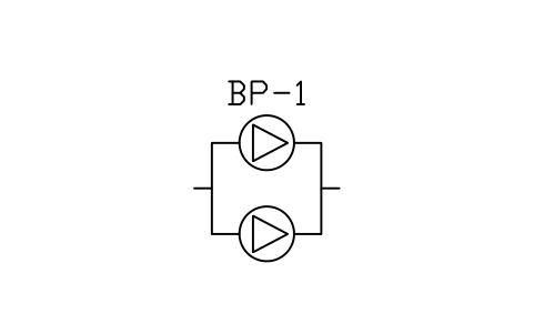 Preview of the Booster set, duplex symbol, block PLF_PUMP_BOOSTER