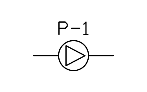 Preview of the Pump, in-line symbol, block PLF_PUMP_INLINE