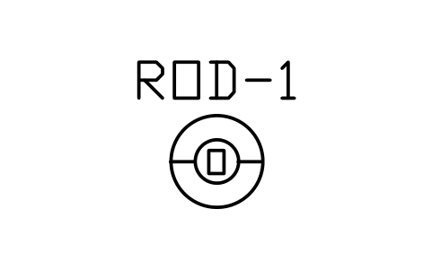 Preview of the Roof drain, overflow symbol, block PLF_ROOF_DRAIN_OF