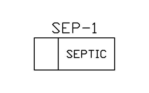 Preview of the Septic tank symbol, block PLF_SEPTIC