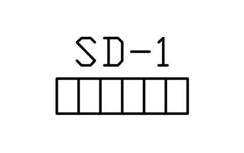 Preview of the Linear shower drain symbol, block PLF_SHOWER_DRAIN
