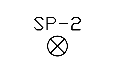 Preview of the Sprinkler, pendant symbol, block PLF_SPR_PENDANT