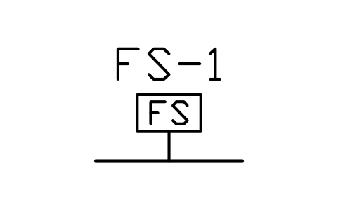 Preview of the Waterflow switch symbol, block PLF_SW_FLOW