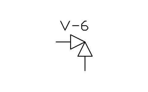 Preview of the Angle valve symbol, block PLF_VALVE_ANGLE