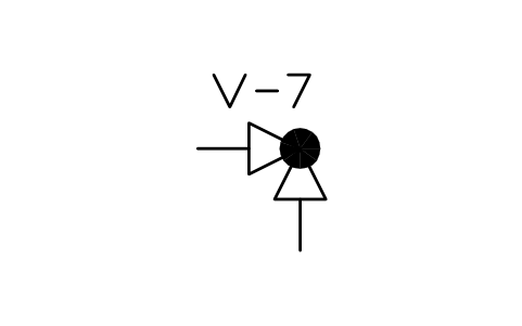Preview of the Angle globe valve symbol, block PLF_VALVE_ANGLE_GLOBE