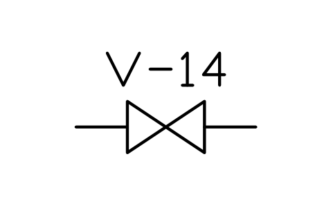 Preview of the Valve, general symbol, block PLF_VALVE_GENERAL