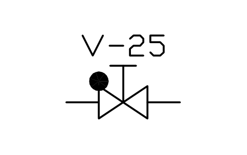 Preview of the Stop check valve symbol, block PLF_VALVE_STOP_CHECK